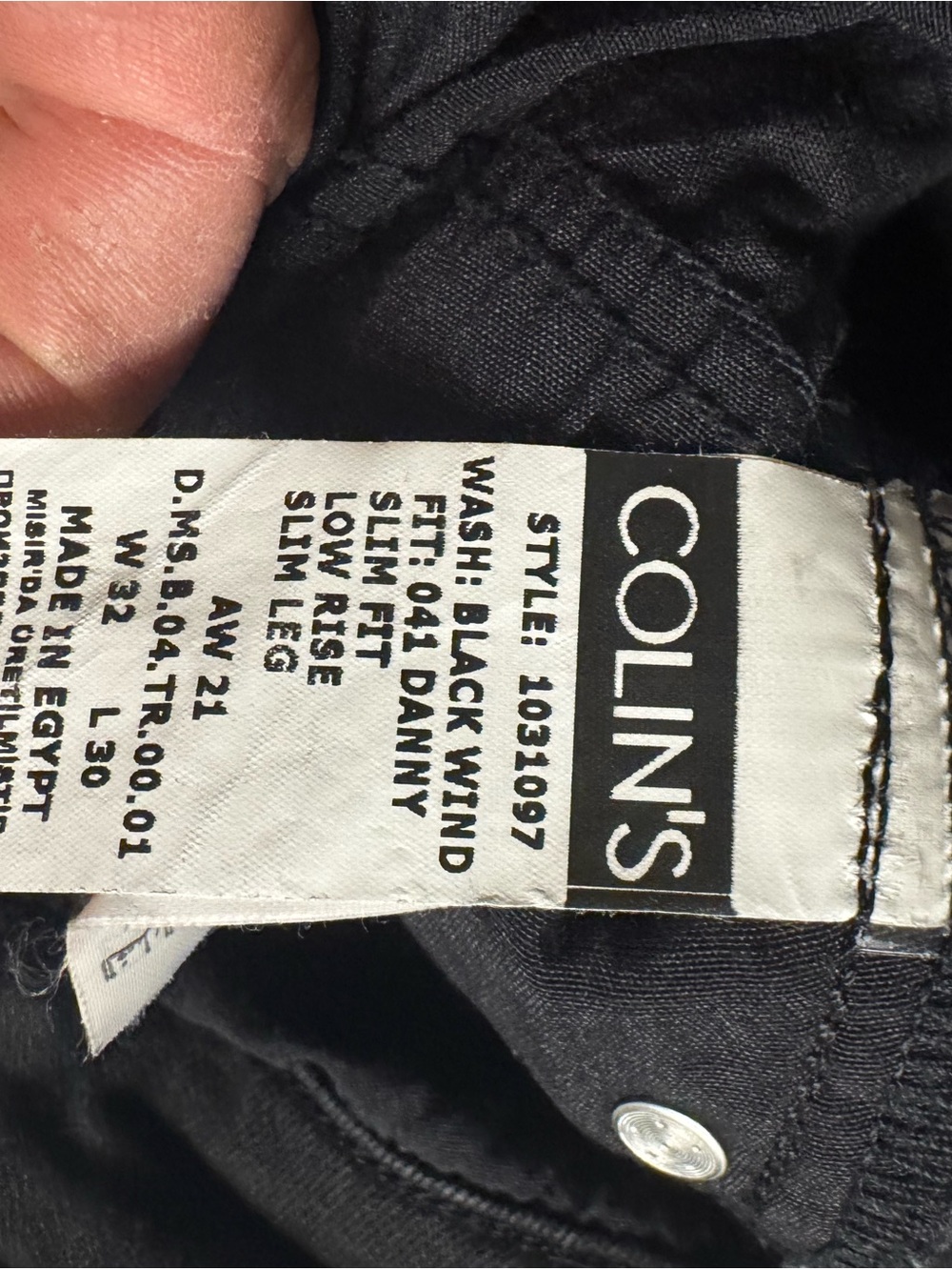 Black Slim Fit Danny Jeans - Men's